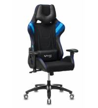 Кресло игровое геймерское Бюрократ VIKING 4 AERO BLUE две подушки черный/синий искусст.кожа/ткань
