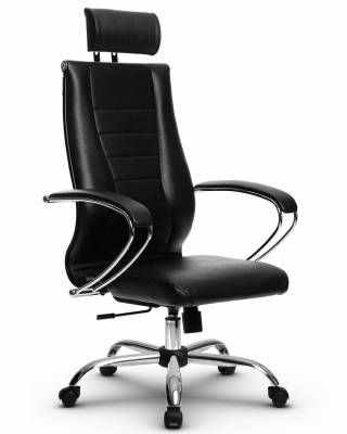 Эргономичное кресло руководителя Метта комплект 35 черное ch