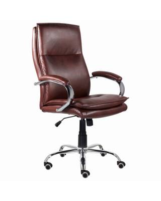 Кресло офисное  PREMIUM "Cuba EX-542", экокожа, коричневое