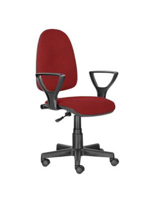 Кресло  "Prestige Ergo MG-311", регулируемая эргономичная спинка, ткань, красное, 532424 главное фото