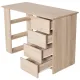 Стол письменный/компьютерный  "Scandi CD-016", 1100х500х750 мм, 4 ящика, дуб сонома, 641892, ЦБ013707-2. Фото товара с разных ракурсов.