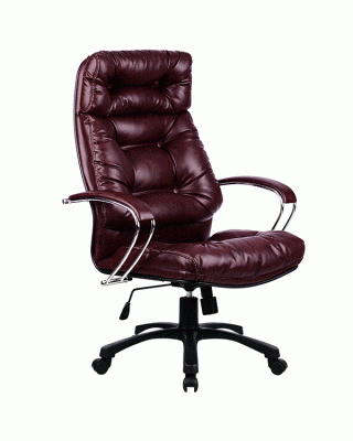 Кресло руководителя LK-14PL (Бордовая в перфорированная кожа) №722