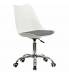 Кресло стул  "Eames MG-310 CH", хром, пластик белый, ткань серая, 532924 главное фото в маленьком размере