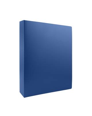 Папка с файлами 255150-02 60ф., А4, BASIC, пл. 600мкм, корешок 25мм, цв. синий