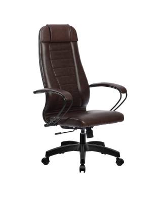 Эргономичное кресло руководителя Метта комплект 30 коричневое