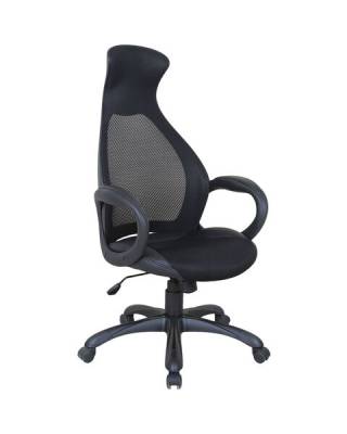 Кресло офисное  PREMIUM "Genesis EX-517", пластик черный, ткань/экокожа/сетка черная, 531574