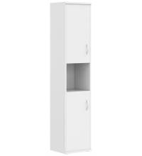 Шкаф колонка с комплектом глухих малых дверей СУ-1.5(R) Белый 406*365*1975