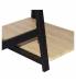 Стол на металлокаркасе BRABIX LOFT CD-006,1200х500х730 мм,, 2 полки, цвет дуб натуральный, 641226. Фото товара с разных ракурсов.