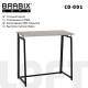 Стол на металлокаркасе BRABIX LOFT CD-001, 800х440х740 мм, складной, цвет дуб антик, 641210 главное фото в маленьком размере