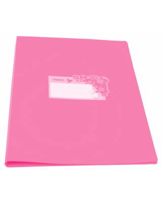 Папка метал.зажим Бюрократ Tropic -TR07CPINK A4 пластик 0.7мм розовый