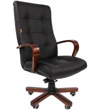 Офисное кресло Chairman 424WD Россия черная кожа