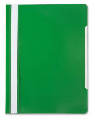 Папка-скоросшиватель Бюрократ -PS20GRN A4 прозрач.верх.лист пластик зеленый