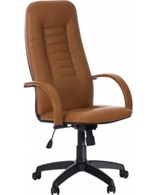 Кресло руководителя Пилот 2 (светло-коричневая экокожа)