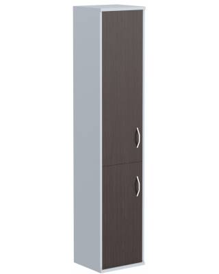 Шкаф колонка с глухой средней и малой дверьми СУ-1.3(L) Венге Магия/Металлик 406*365*1975