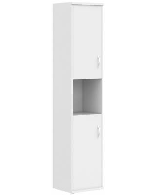 Шкаф колонка с комплектом глухих малых дверей СУ-1.5(R) Белый 406*365*1975