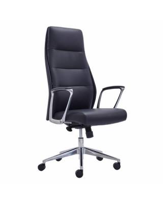 Кресло  PREMIUM Adept EX-752, синхромеханизм, алюминий, экокожа, черное, 532930