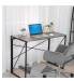 Стол на металлокаркасе BRABIX LOFT CD-002, 1000х500х750 мм, складной, цвет дуб антик, 641213. Фото товара с разных ракурсов.