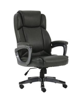 Кресло офисное  PREMIUM "Favorite EX-577", пружинный блок, рециклированная кожа, серое