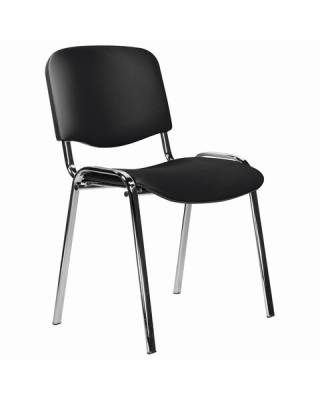Стул STAFF "Iso Lite CF-008", хром, кожзам черный (Z-11)