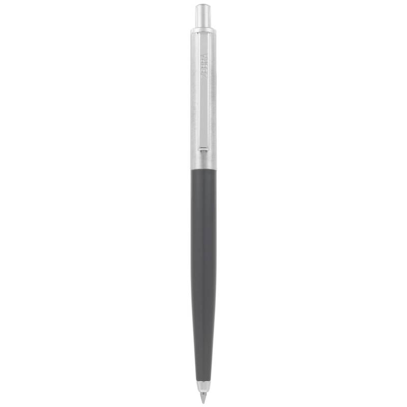 Ручка шариковая Zebra 901 (83741) т.серый d=0.7мм синие подар. короб. автоматическая сменный стержень главное фото
