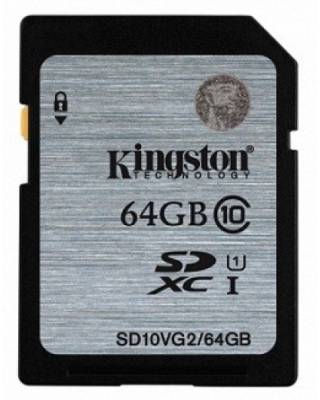 Флеш карта SDXC 64Gb Class10 Kingston SD10VG2/64GB