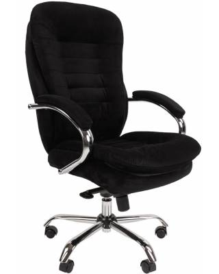 Офисное кресло Chairman 795 черное (ткань велюр)