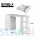 Стол письменный/компьютерный  "Scandi CD-016", 1100х500х750 мм, 4 ящика, белый, 641891, ЦБ013707-1. Фото товара с разных ракурсов.