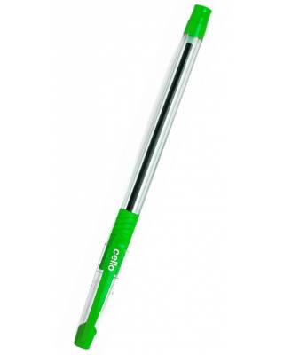 Ручка шариковая Cello SLIMO GRIP 0.7мм игловидный пиш. наконечник зеленый коробка
