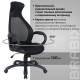 Кресло офисное  PREMIUM "Genesis EX-517", пластик черный, ткань/экокожа/сетка черная. Фото товара с разных ракурсов.