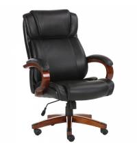 Кресло офисное  PREMIUM "Magnum EX-701", дерево, рециклированная кожа, черное, 531827