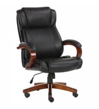 Кресло офисное  PREMIUM "Magnum EX-701", дерево, рециклированная кожа, черное