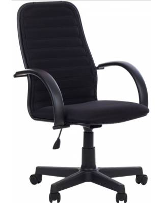 Кресло руководителя Менеджер-5 (черная ткань-сетка)