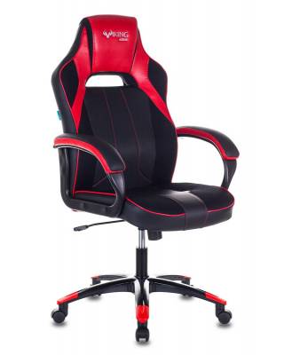 Кресло игровое геймерское Бюрократ VIKING 2 AERO RED черный/красный искусственная кожа
