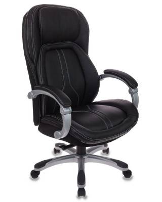 Кресло руководителя Бюрократ T-9919/BLACK сиденье черный рец.кожа/кожзам