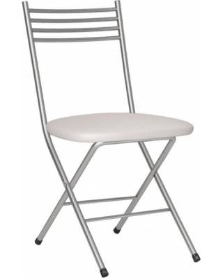 Складной стул Бистро-200 (Светло-серый кожзам №10).
