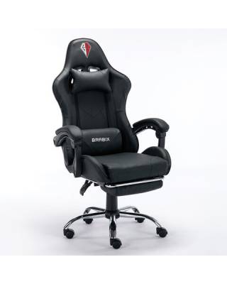 Кресло компьютерное  "Dexter GM-135", подножка, две подушки, экокожа, черное, 532800 главное фото