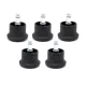 Глайдеры (Упаковка заглушек для крестовины, 5шт). Фото товара с разных ракурсов.