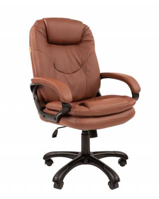 Офисное кресло Chairman 668 Россия экопремиум коричневый (новый)