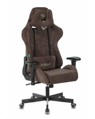 Кресло игровое Бюрократ VIKING KNIGHT LT10 FABRIC коричневый крестовина металл главное фото