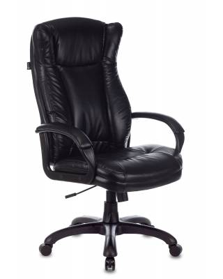 Кресло руководителя Бюрократ CH-879N черный Leather Venge Black искусственная кожа крестовина пластик главное фото