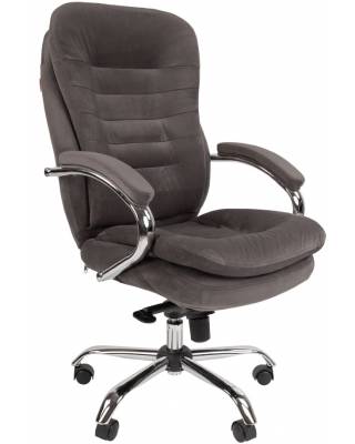 Офисное кресло Chairman 795 темно-серое (ткань велюр)