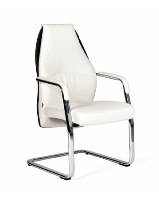 Кресло офисное Chairman BASIC V экопремиум, белый/черный N