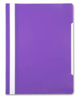 Папка-скоросшиватель Бюрократ -PS20VIO A4 прозрач.верх.лист пластик фиолетовый