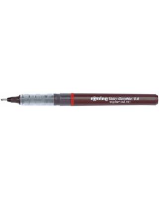 Ручка для черчения Rotring Tikky Graphic 1904758 0.8мм черн.:черные корпус бордовый