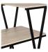Стол на металлокаркасе BRABIX LOFT CD-004, 1200х535х1110 мм, 3 полки, цвет дуб натуральный, 641220. Фото товара с разных ракурсов.