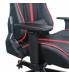 Кресло компьютерное  "GT Carbon GM-120", две подушки, экокожа, черное/красное, 531931. Фото товара с разных ракурсов.