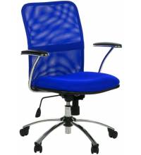 Кресло Форум + (синяя ткань TW) хром