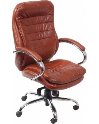 Кресло бюрократ Т-9950 AXSN Дакота (коричневая кожа)