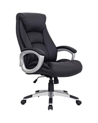 Кресло из натуральной кожи  "Grand EX-500", черное, 530861