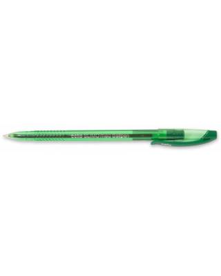 Ручка шариковая Cello SLIMO 1мм стреловидный пиш. наконечник зеленый коробка
